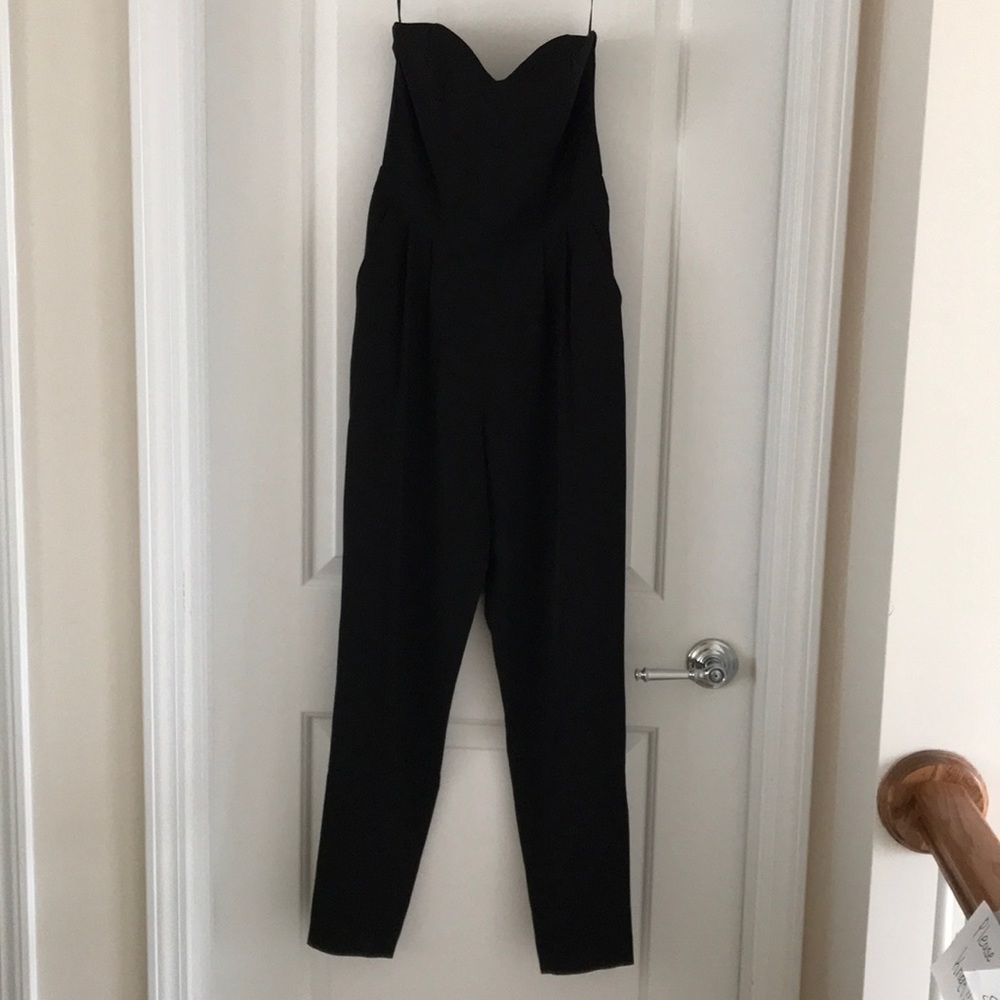 H&M Black Strapless Jumpsuit
